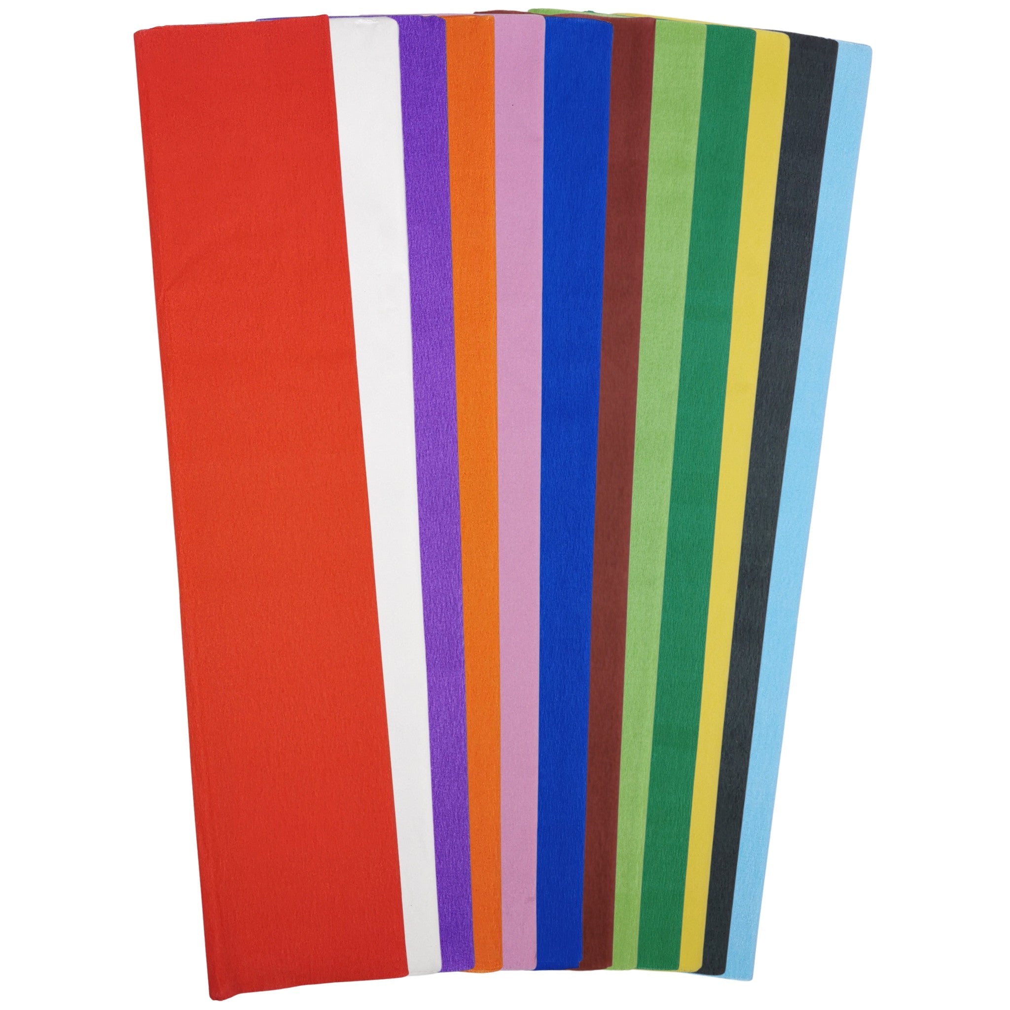 Assorted Crepe Paper Sheets, Pack of 12 | valuezena – ValueZena